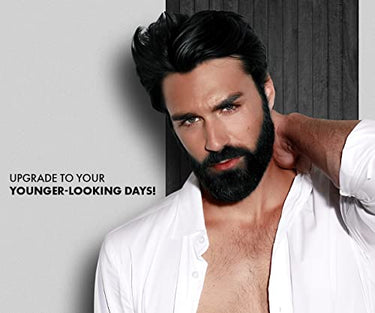 UrbanGabru Beard Color for Men with Henna Powder 70g - Black | No Parabens or Sulphates | Natural Beard Color